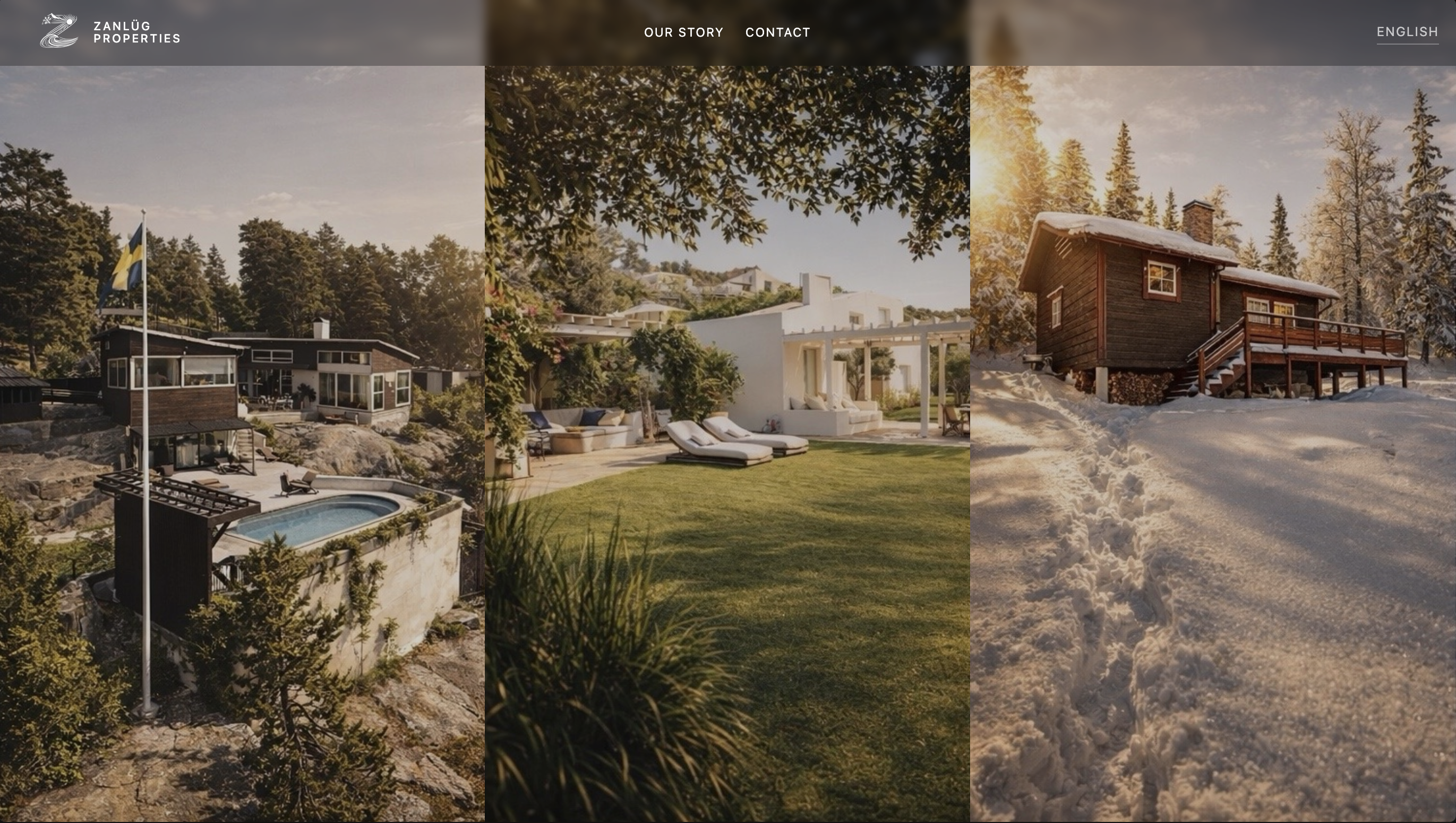 Zanlüg Properties Website